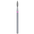 DIAMOND NAIL DRILL BIT, "FLAME", RED, HEAD DIAMETER 2.1/8MM (FA11R021/8) - STALEKS™