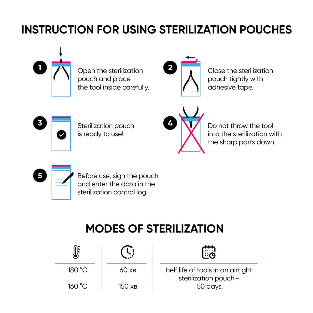 MicroStop PROzori Sterilization Pouches Class 4 Indicator- 100x200 mm (100 Pcs)
