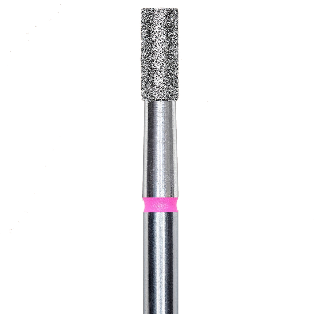 DIAMOND NAIL DRILL BIT, "CYLINDER", RED, HEAD DIAMETER 2.5/6MM (FA20R025/6) - STALEKS™