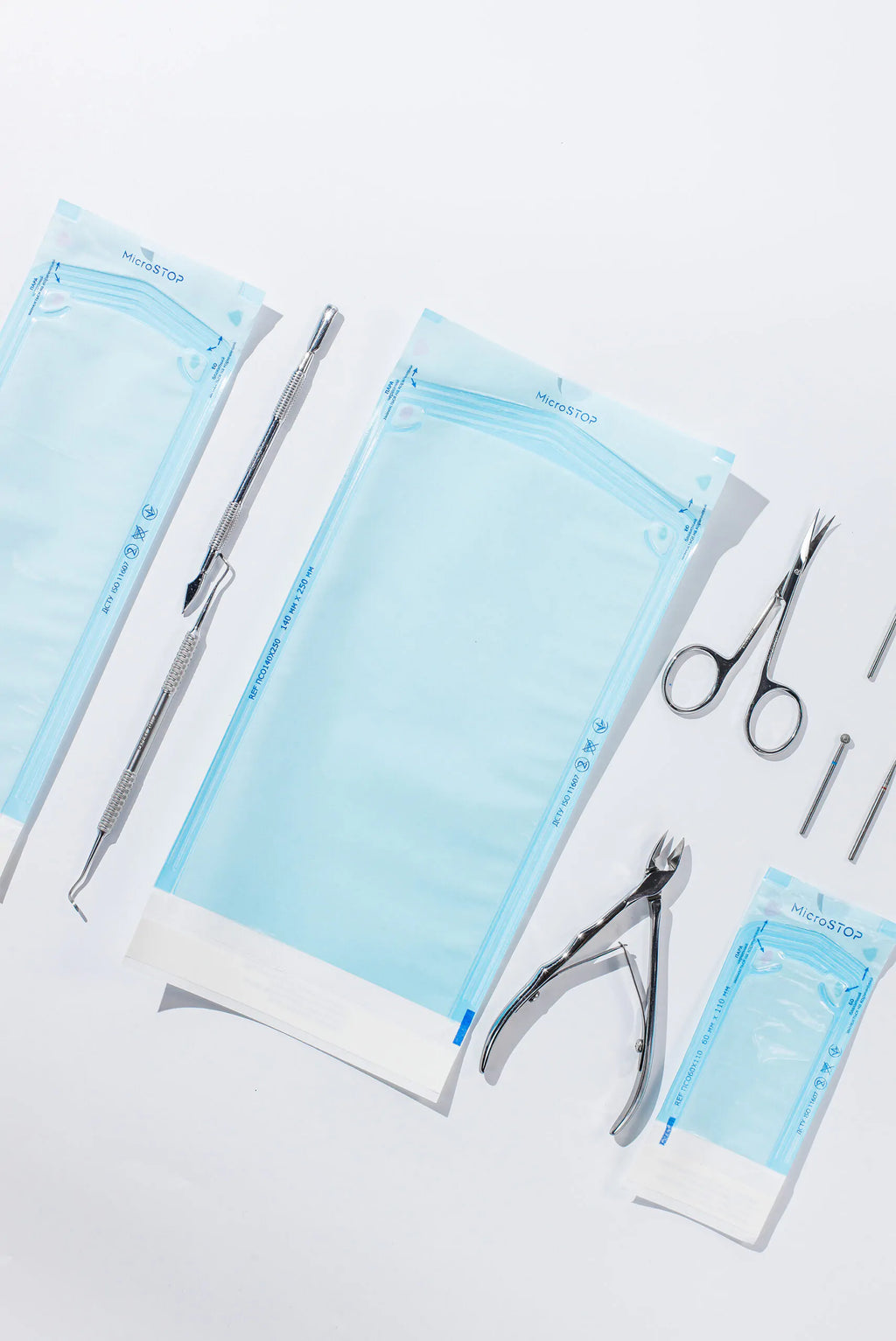 MicroStop self-adhesive pouches for AUTOCLAVE ONLY, 140x250 mm (200 pcs)