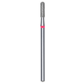 DIAMOND NAIL DRILL BIT, ROUNDED "CYLINDER", RED, HEAD DIAMETER 2.3/8MM (FA30R023/8) - STALEKS™