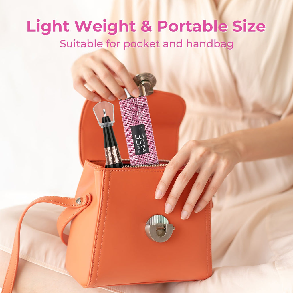Wand™ Lite Nail Drill - Pink Diamond - 35,000 RPM Rechargeable