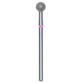 DIAMOND NAIL DRILL BIT, "BALL", RED, HEAD DIAMETER 5MM (FA01R050) - STALEKS™