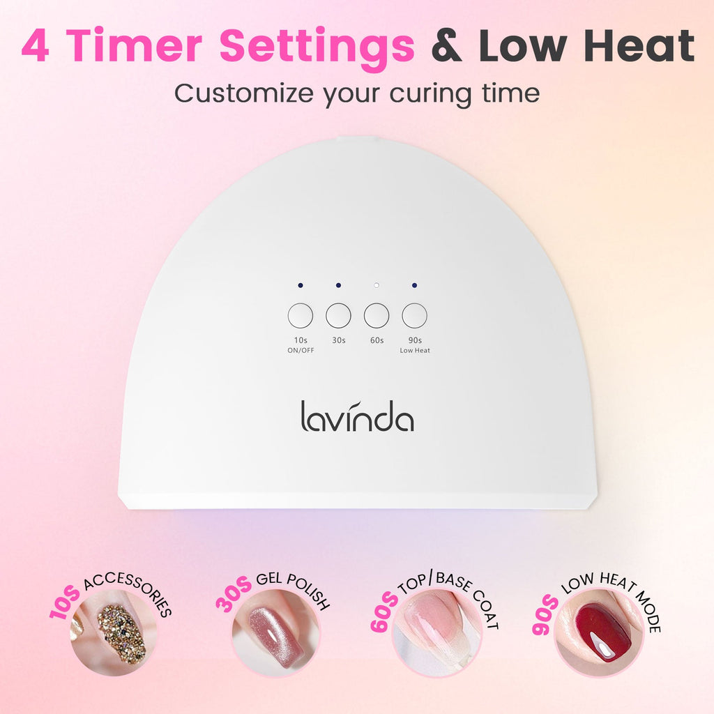 Glow™ Lite Nail Lamp - White - 48W Plug-in UV/LED