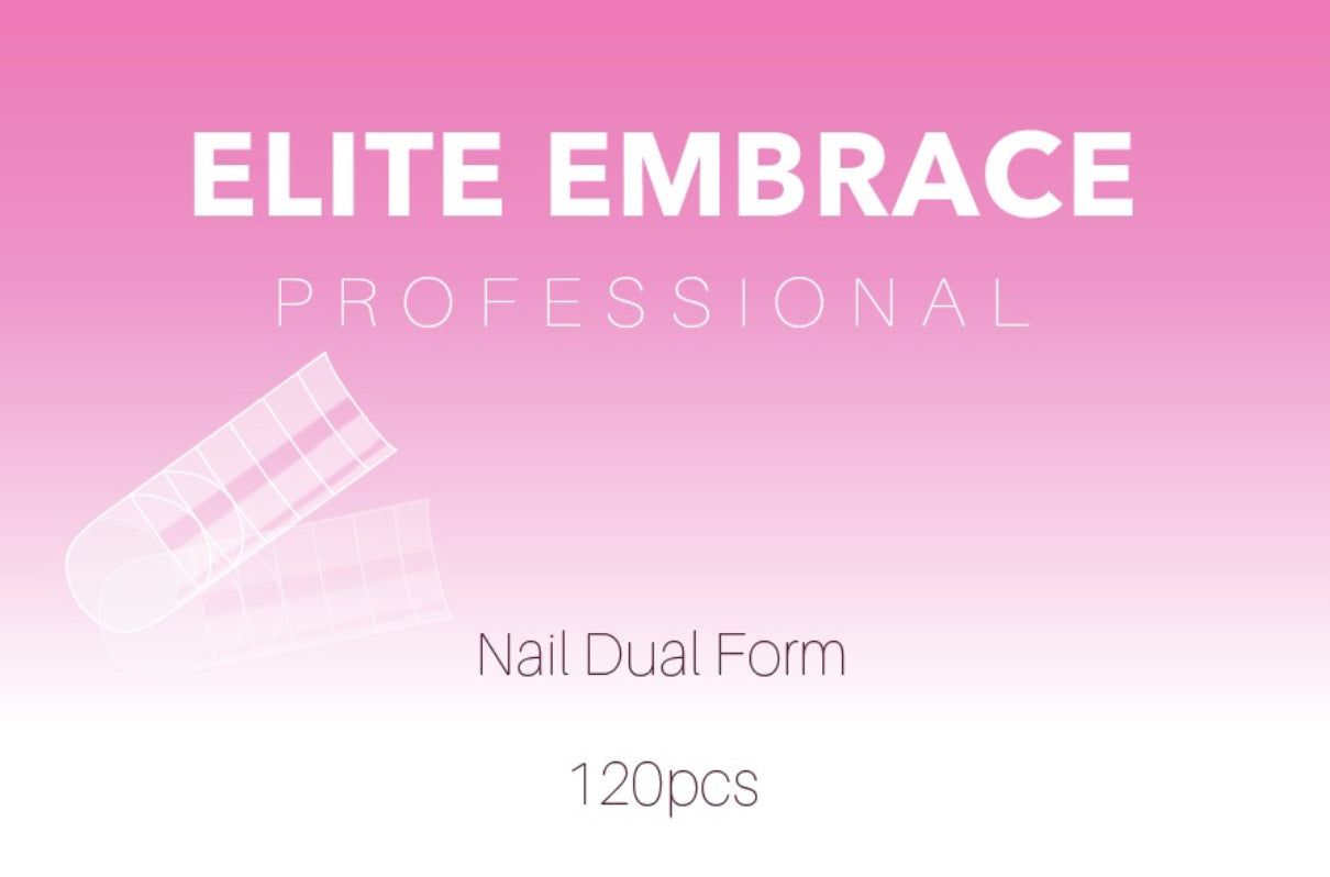 Elite Embrace Dual (Top) Nail Forms – Reusable Upper Forms for Nail Extensions