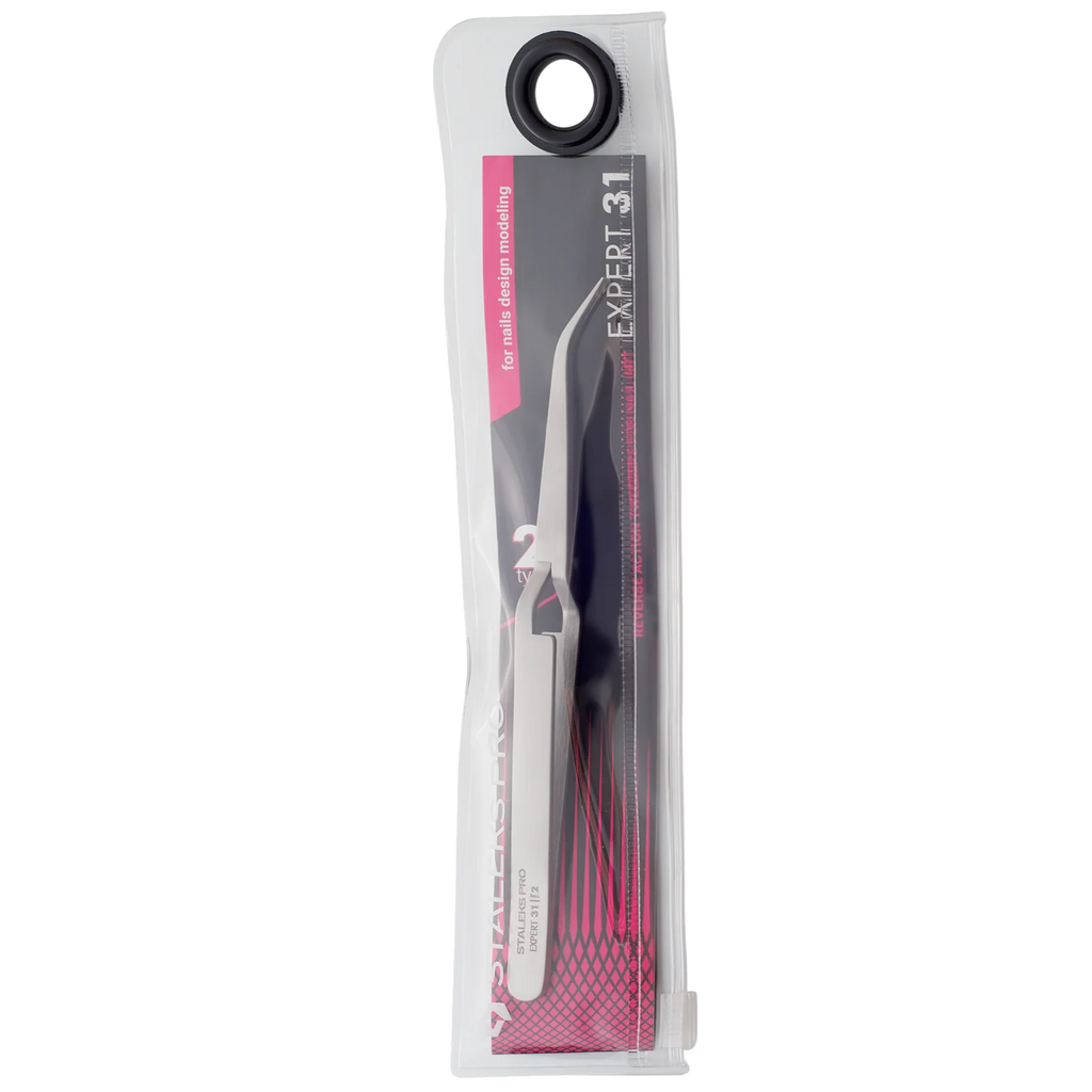 STALEKS EXPERT PRO 31 TYPE 2 REVERSE ACTION TWEEZERS FOR NAIL ART DESIGN TE-31/2 - STALEKS™