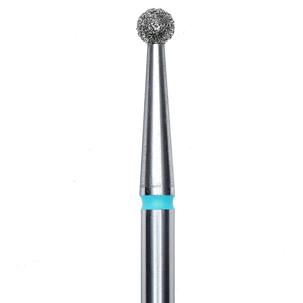 DIAMOND NAIL DRILL BIT, "BALL", BLUE, HEAD DIAMETER 2.5MM (FA01B025) - STALEKS™