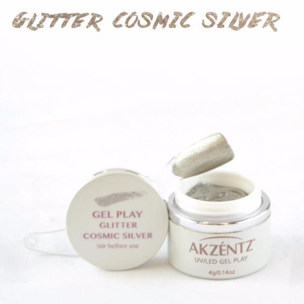 Akzentz Gel Play - Glitter Cosmic Silver
