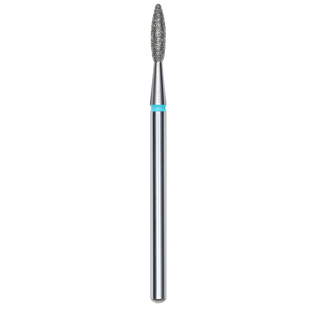 DIAMOND NAIL DRILL BIT, "FLAME", BLUE, HEAD DIAMETER 2.1/8MM (FA10B021/8) - STALEKS™