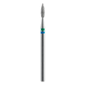 STALEKS Diamond Nail Drill Bit DUO Pointed Flame FA11BG021/8, Blue-Green, 2.1/8mm