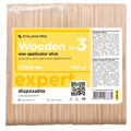 STALEKS PRO EXPERT 30 WOODEN WAX APPLICATOR STICK №3 100 PCS DSW-30 - STALEKS™