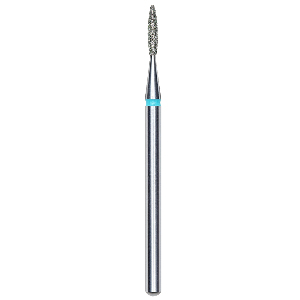 DIAMOND NAIL DRILL BIT, "FLAME", BLUE, HEAD DIAMETER 1.6/8MM (FA10B016/8) - STALEKS™