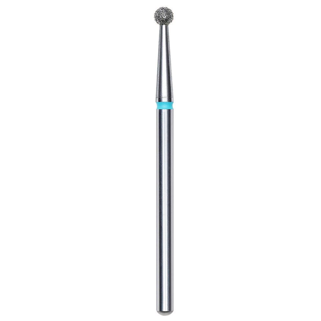DIAMOND NAIL DRILL BIT, "BALL", BLUE, HEAD DIAMETER 2.5MM (FA01B025) - STALEKS™