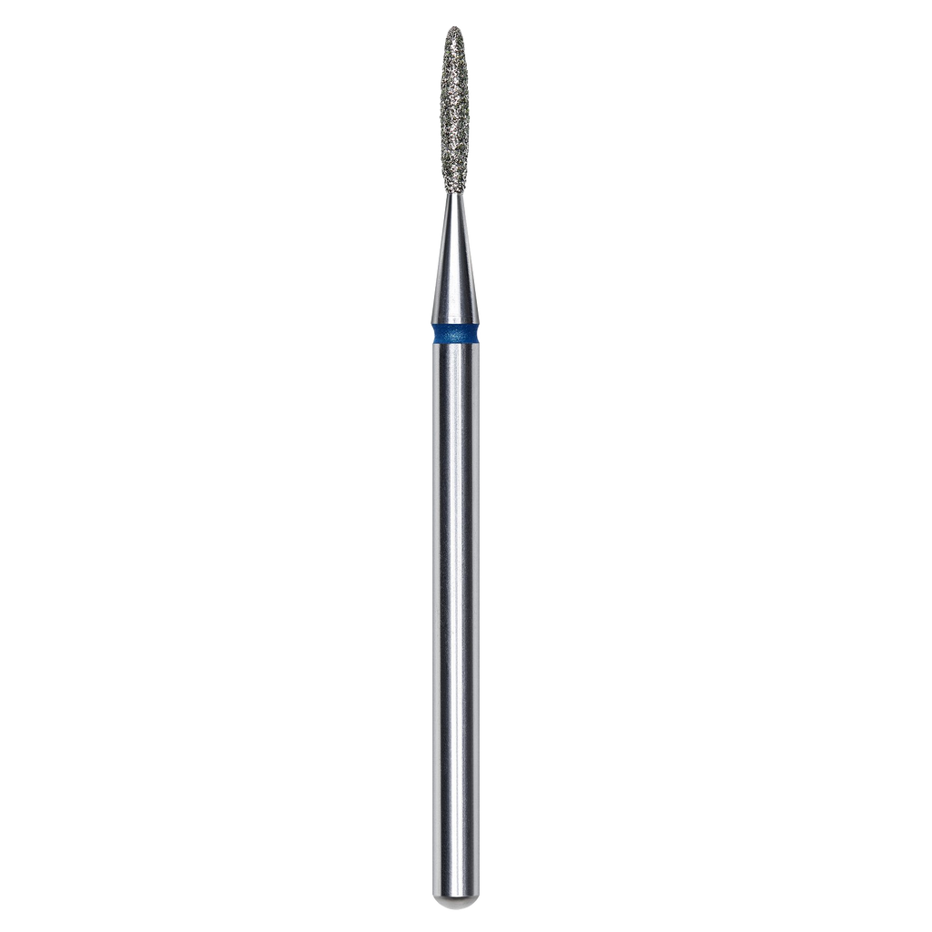 DIAMOND NAIL DRILL BIT, "FLAME", BLUE, HEAD DIAMETER 1.4/8MM (FA10B014/8) - STALEKS™