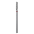 DIAMOND NAIL DRILL BIT, "ROUNDED CYLINDER", RED, HEAD DIAMETER 2.5 MM / WORKING PART 10 MM (FA30R025/10) - STALEKS™