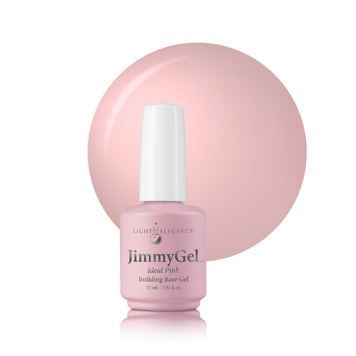 Light Elegance JimmyGel Soak-Off Building Base - Ideal Pink