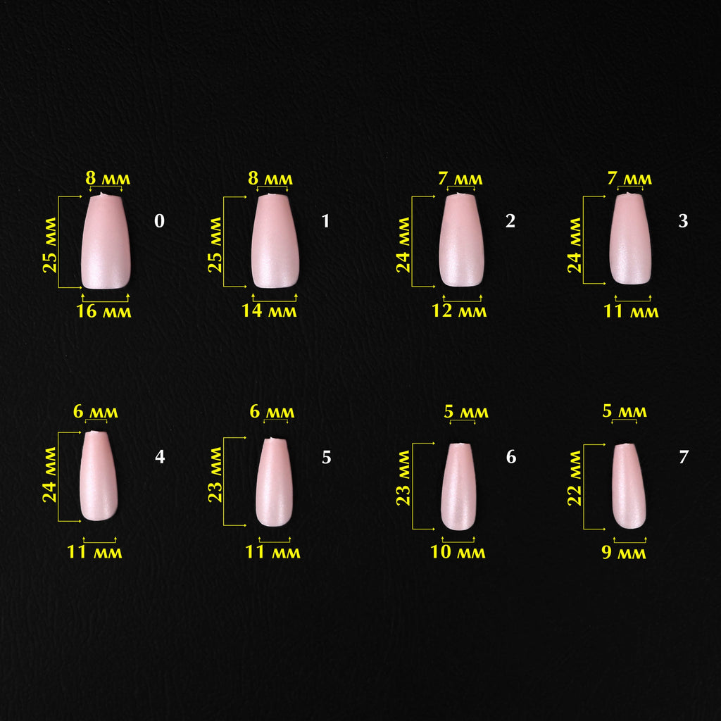 KOMILFO SOFAST NAIL FROMS NUDE BALLERINA MEDIUM, 360 PCS 456078