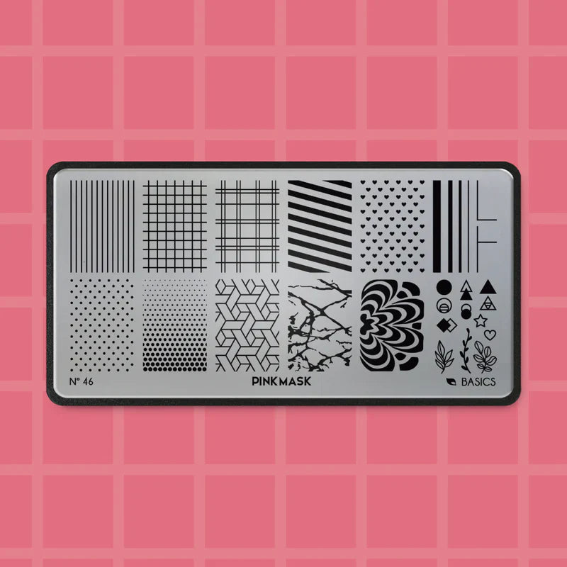 Pink Mask - Stamping Plate Basics #46
