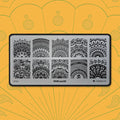 Pink Mask - Stamping Plate Mandala #14