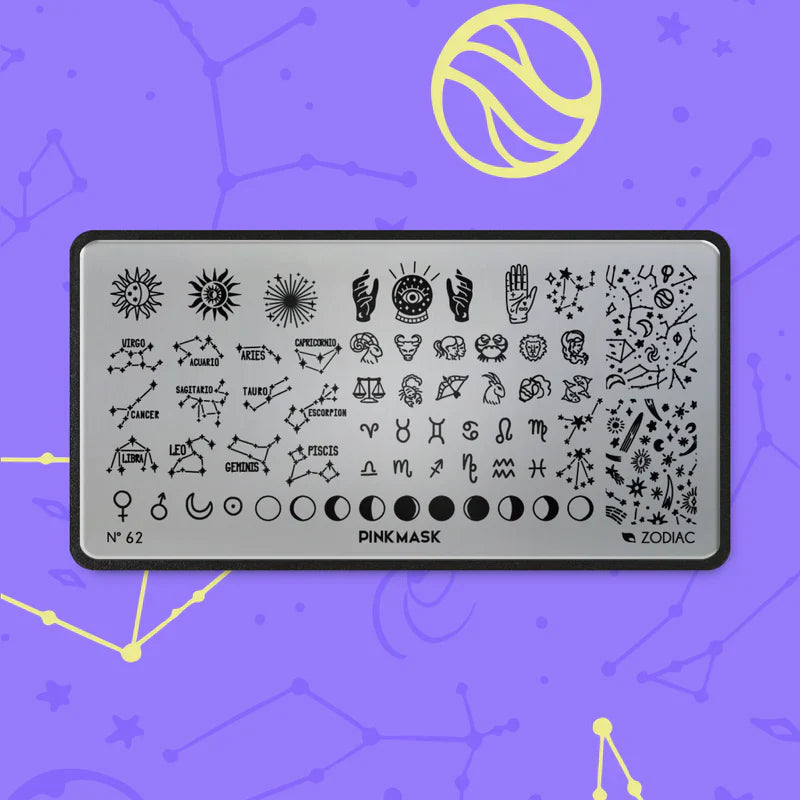 Pink Mask - Stamping Plate Zodiac #62