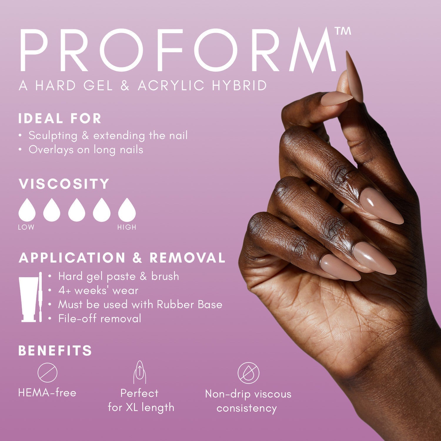 The GelBottle ProForm Rose Quartz PolyGel, 45g Sheer Soft Pink Gel & Acrylic Hybrid